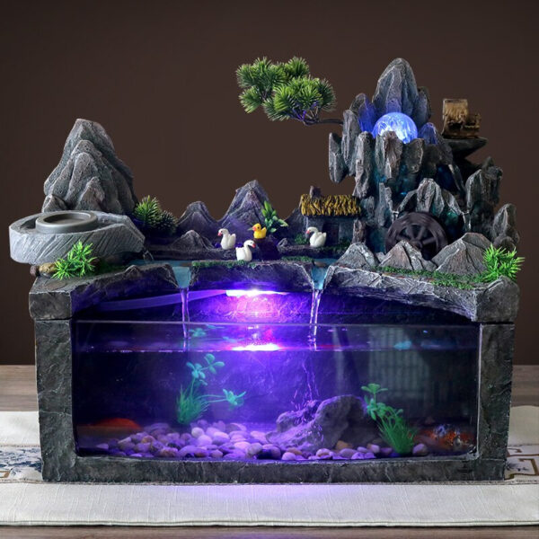 Accessoire aquatique avec effet de cascade relaxant