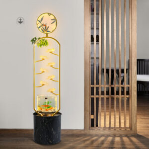Aquarium décoratif avec système de pompe