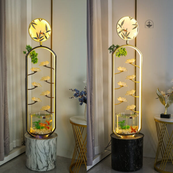 Design moderne d'aquarium fontaine