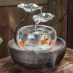 Aquarium boule fontaine décoratif pour poissons