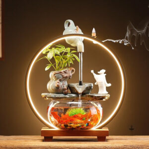 Aquarium Design avec Fontaine moderne et élégant