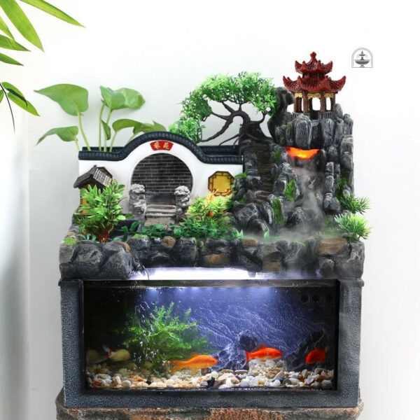Aquarium Fontaine décoratif pour poissons et plantes