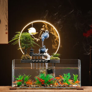 Aquarium compact alliant esthétique et bien-être aquatique