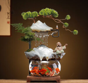 Fontaine aquarium Feng Shui, ajout élégant pour votre décor