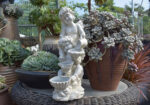Baignoire à oiseaux pour jardin, accessoire décoratif