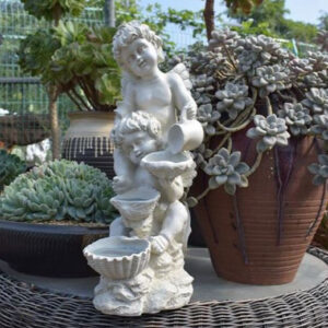 Baignoire à oiseaux pour jardin, accessoire décoratif