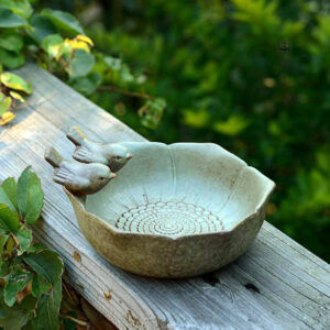 Baignoire oiseaux en céramique pour jardin