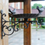 Accessoire de jardin en fonte pour le bain des oiseaux