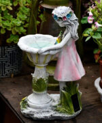 Bain pour oiseaux en extérieur, design attrayant