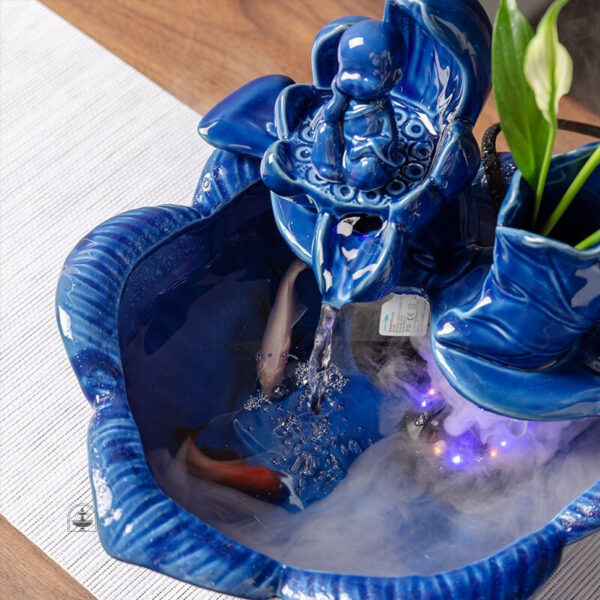 Fontaine d'eau Bouddha, symbole de sérénité et paix