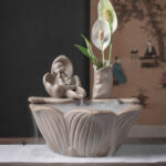 Fontaine Bouddha, accessoire spirituel pour méditation zen