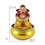Détails de la fontaine Bouddha, élément de décoration apaisant