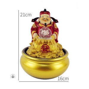 Détails de la fontaine Bouddha, élément de décoration apaisant