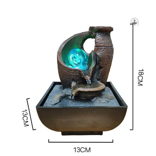 Accessoire de relaxation avec eau et lumière
