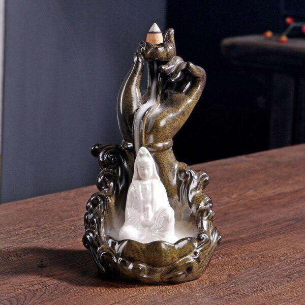 Brûle encens décoratif, parfait pour la relaxation et la sérénité