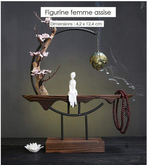Fontaine à encens avec design asiatique élégant