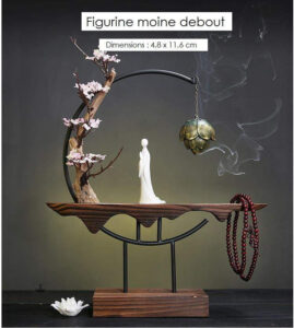 Brûleur d'encens avec effet cascade apaisant