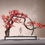 Fontaine à encens avec design raffiné et traditionnel japonais