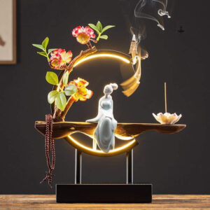 Brûle encens traditionnel en céramique pour ambiance zen