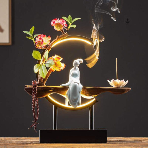 Brûle encens traditionnel en céramique pour ambiance zen
