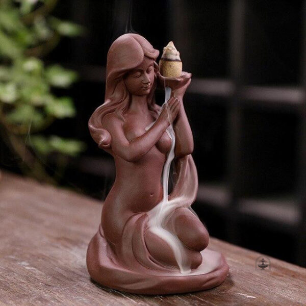 Fontaine à encens en terre cuite pour aromathérapie