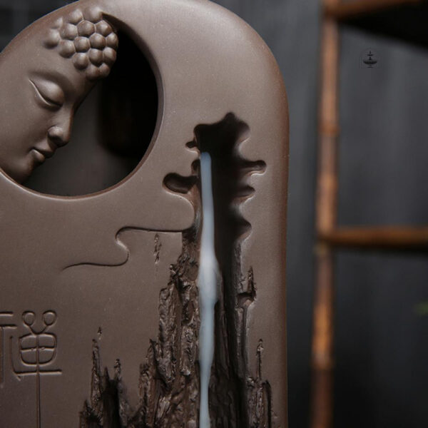 Brûleur d'encens en forme de Bouddha, design élégant