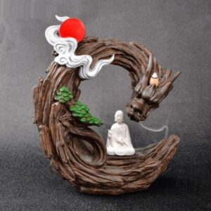 Fontaine à encens avec motif de dragon pour une ambiance zen