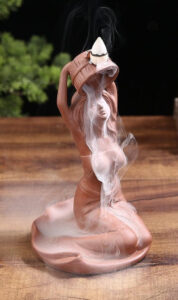 Brûleur d'encens en forme de fontaine pour ambiance zen