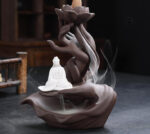 Brûleur d'encens lotus élégant pour ambiance zen