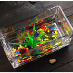 Accessoire aquarium en jarre, effet relaxant garanti