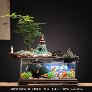 Fontaine décorative pour aquariums, design apaisant