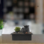 Élément aquatique zen pour décoration intérieure