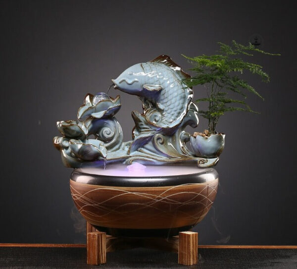 Élégante fontaine japonaise pour jardin ou intérieur