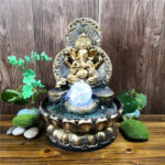 Dieu éléphant fontaine zen pour décoration intérieure