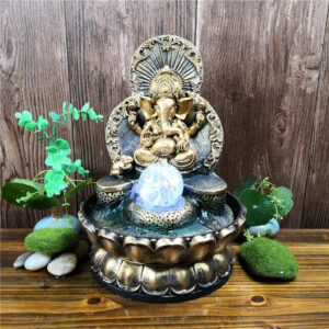 Dieu éléphant fontaine zen pour décoration intérieure