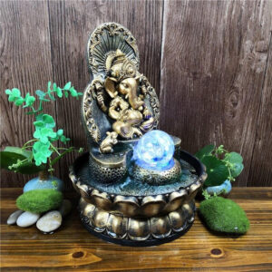 Fontaine zen éléphant, symbole de sérénité