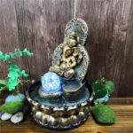 Élément décoratif : fontaine éléphant apaisante