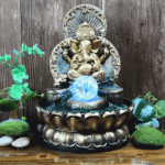 Fontaine zen avec éléphant, idéal pour méditation