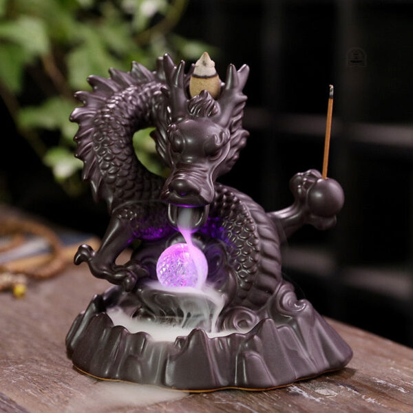 Diffuseur encens dragon élégant pour ambiance zen
