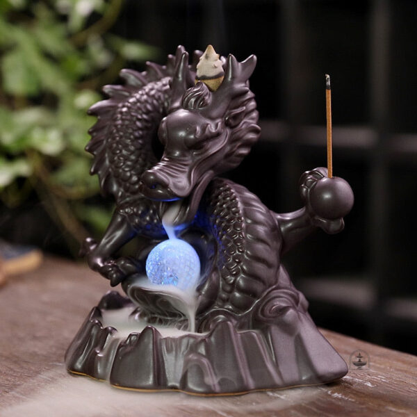 Fontaine à encens dragon, design apaisant et décoratif