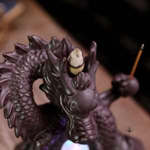Fontaine à encens, dragon stylisé pour bien-être