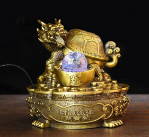 Fontaine intérieure avec dragon tortue pour harmoniser l'espace