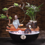 Accessoire zen : Fontaine à encens en forme de cône