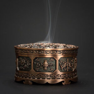 Encensoir en bronze ancien, élégant et authentique