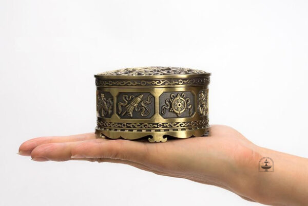 Bronze ancien encensoir, objet de décoration raffinée