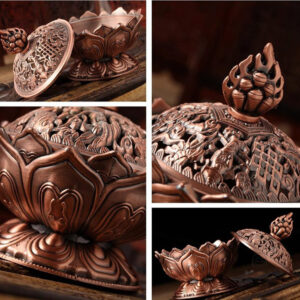 Encensoir décoratif en bronze au design élégant