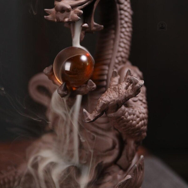 Accessoire de méditation : encensoir en forme de dragon