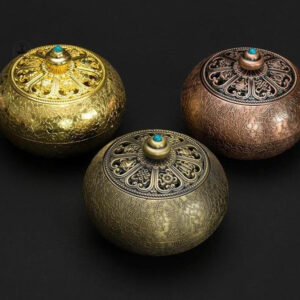 Fontaine à encens en bronze, design traditionnel chinois