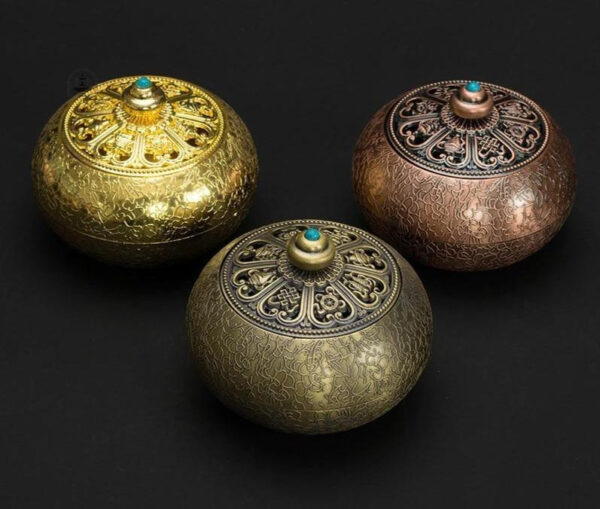 Fontaine à encens en bronze, design traditionnel chinois