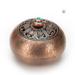 Fontaine à encens en bronze, pièce maîtresse pour le foyer